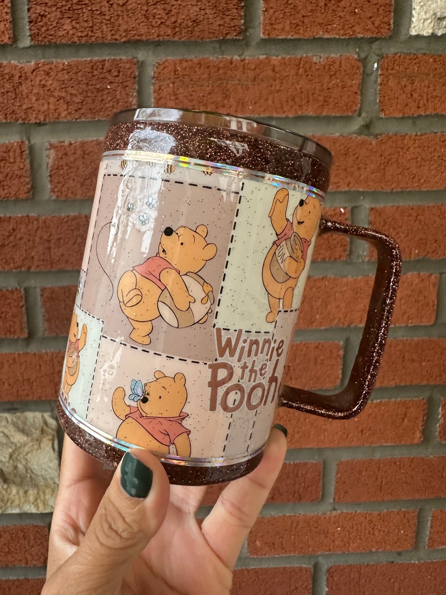 Winnie the Pooh 10oz Glitter Mug