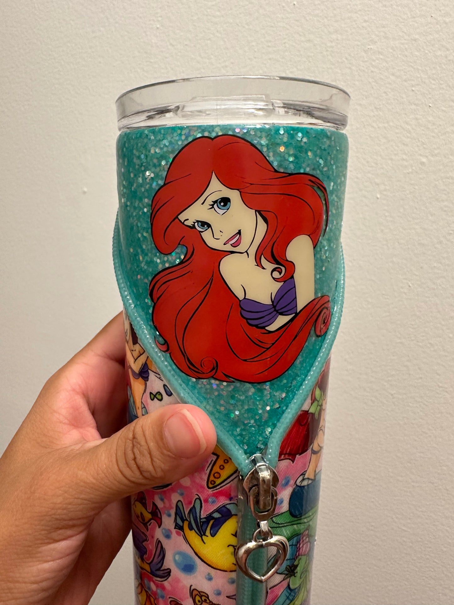 Little Mermaid 20 0z Zipper Tumbler