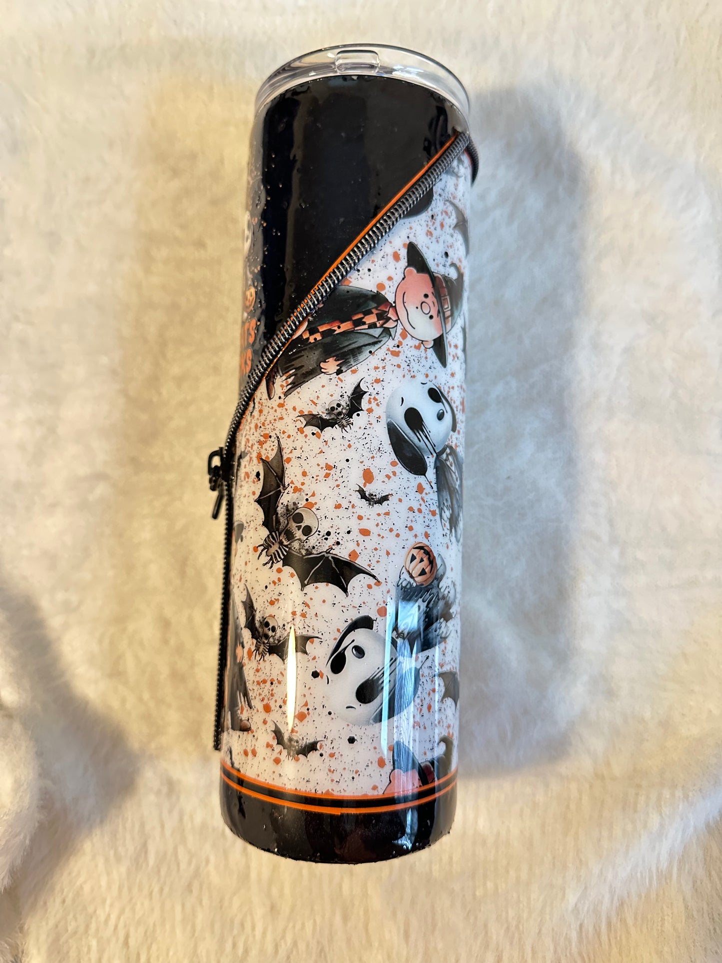 All Treats No Tricks Glitter Tumbler