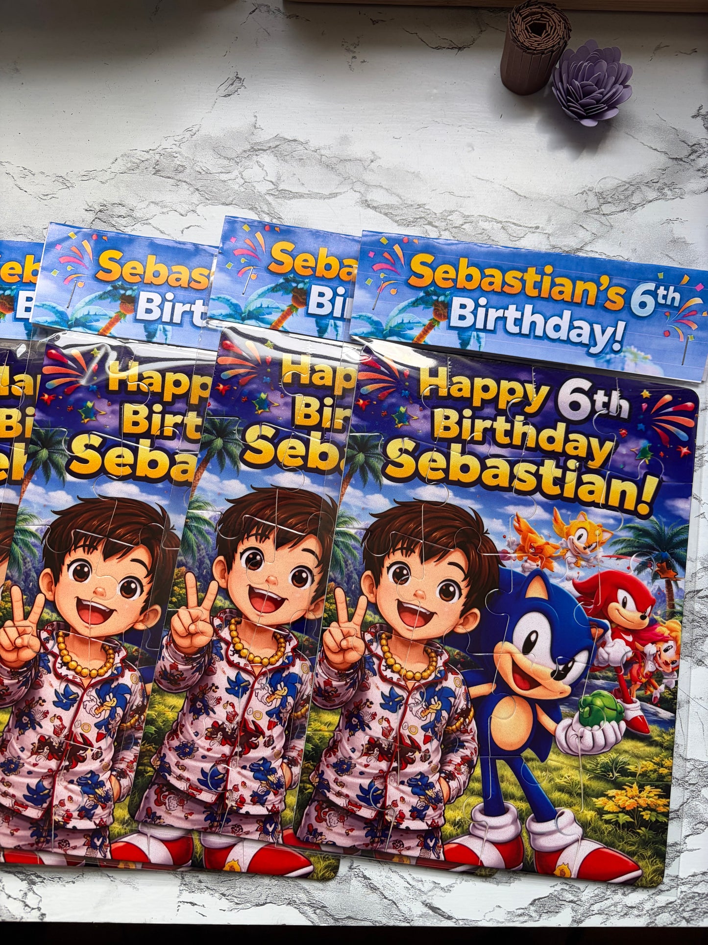 Custom Puzzle party favor