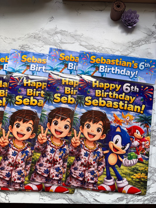Custom Puzzle party favor