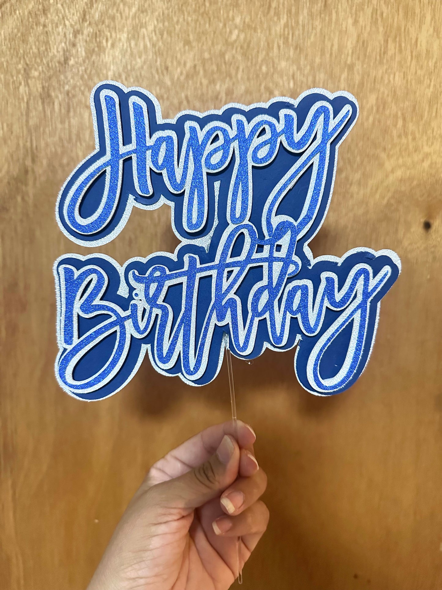 Cake Topper “Happy Birthday”