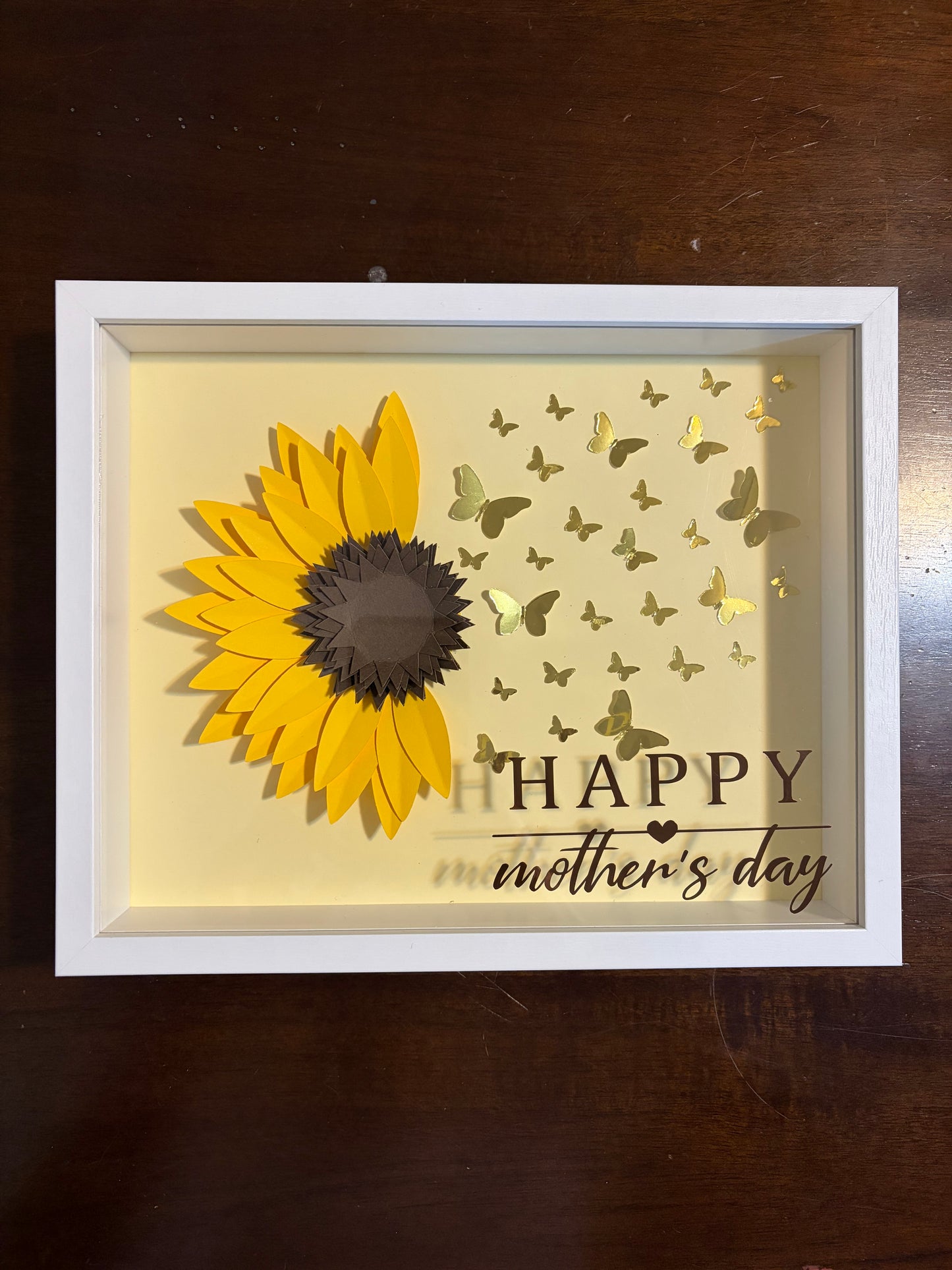 Sunflower Shadow box for M🌻M