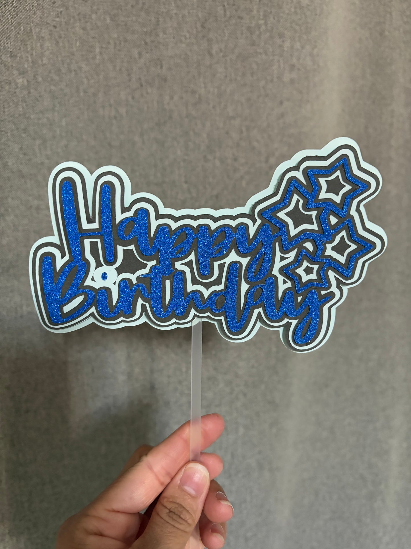 Cake Topper “Happy Birthday”