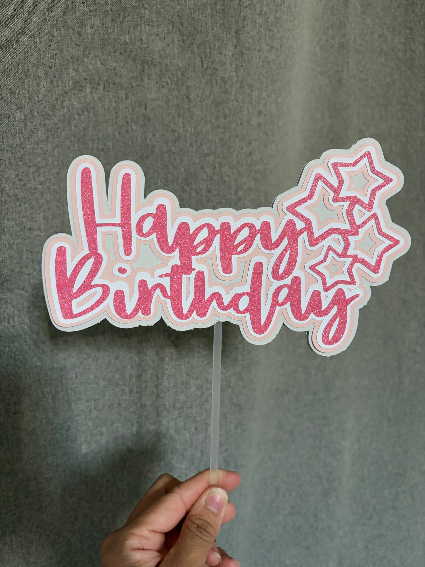 Cake Topper “Happy Birthday”
