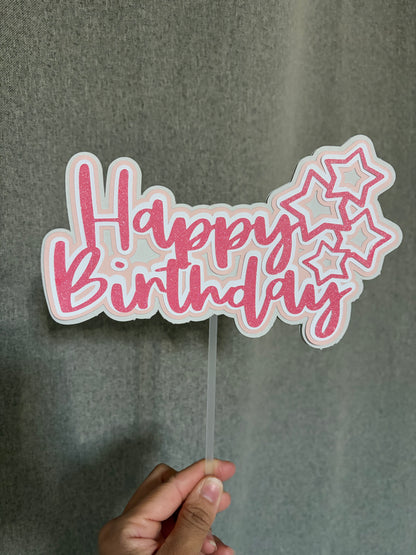Cake Topper “Happy Birthday”