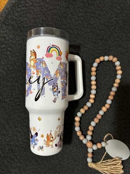 Bluey 40oz Grippy tumbler MOM