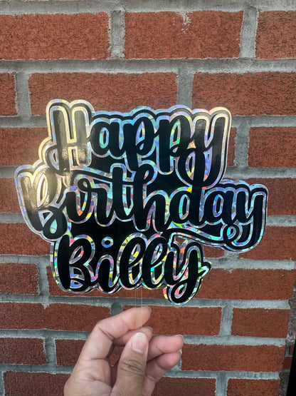 Cake Topper “Happy Birthday”