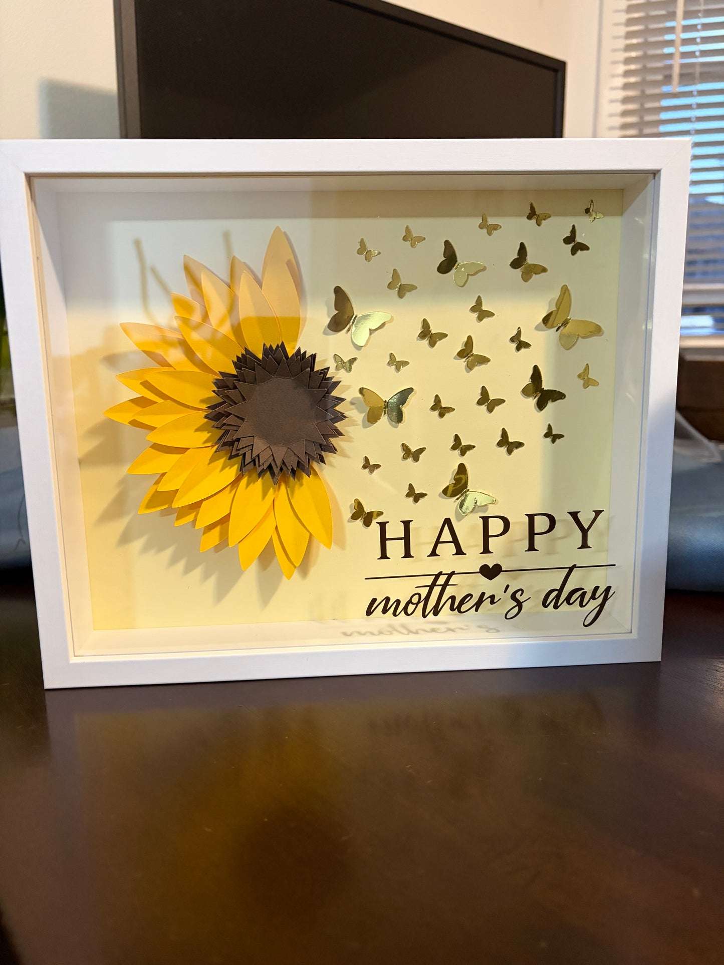 Sunflower Shadow box for M🌻M
