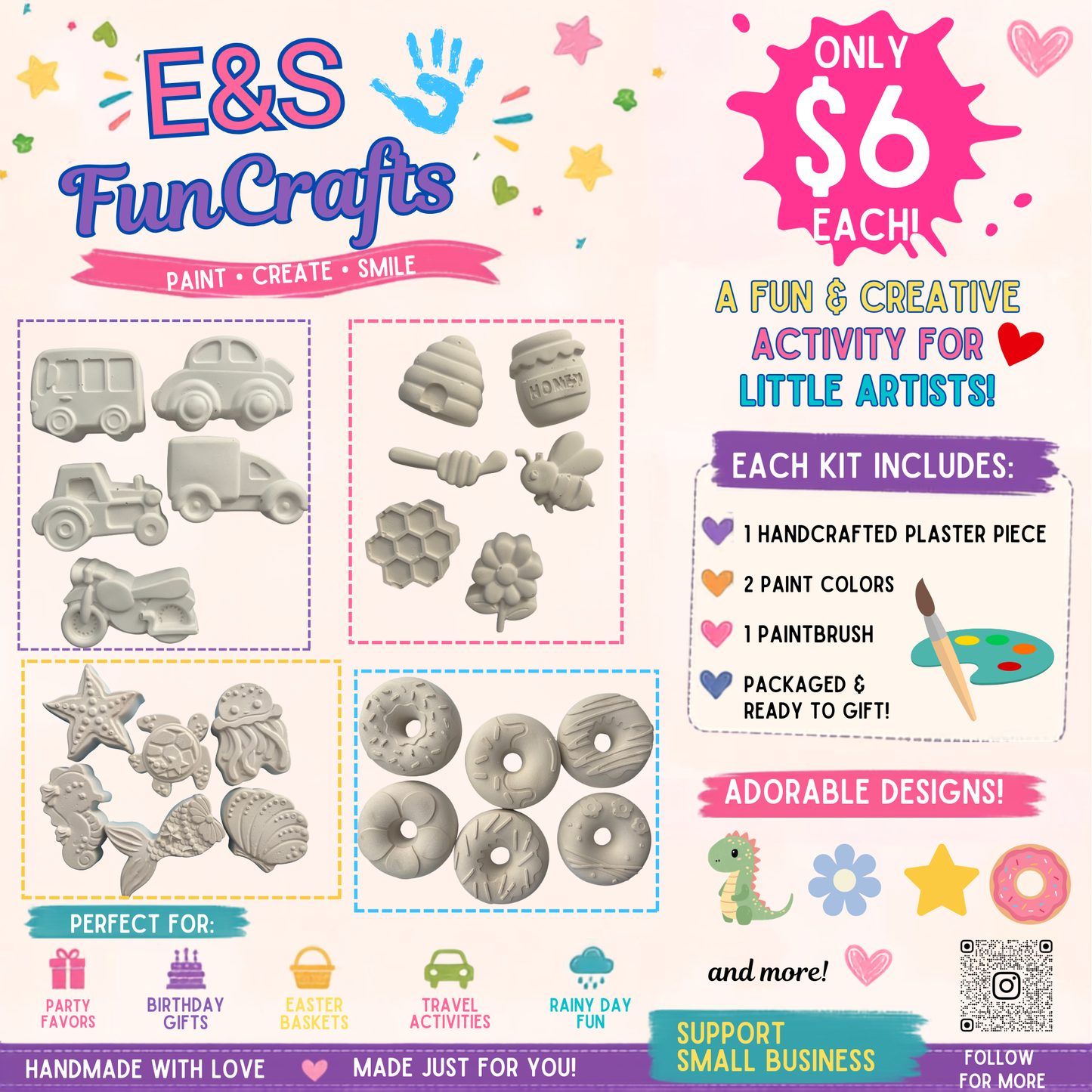 Party favor paint kit