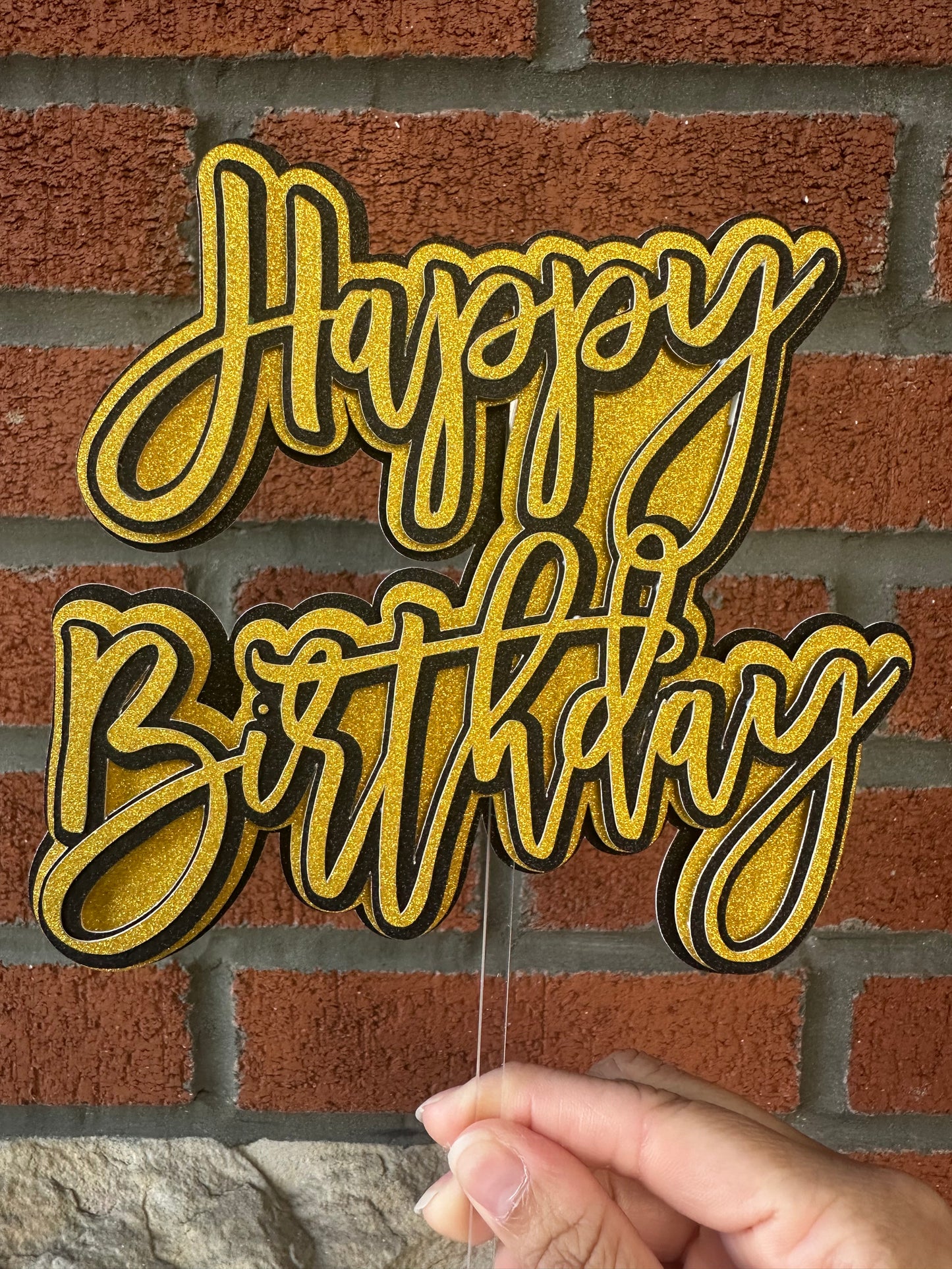Cake Topper “Happy Birthday”