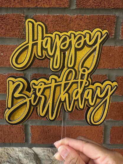 Cake Topper “Happy Birthday”