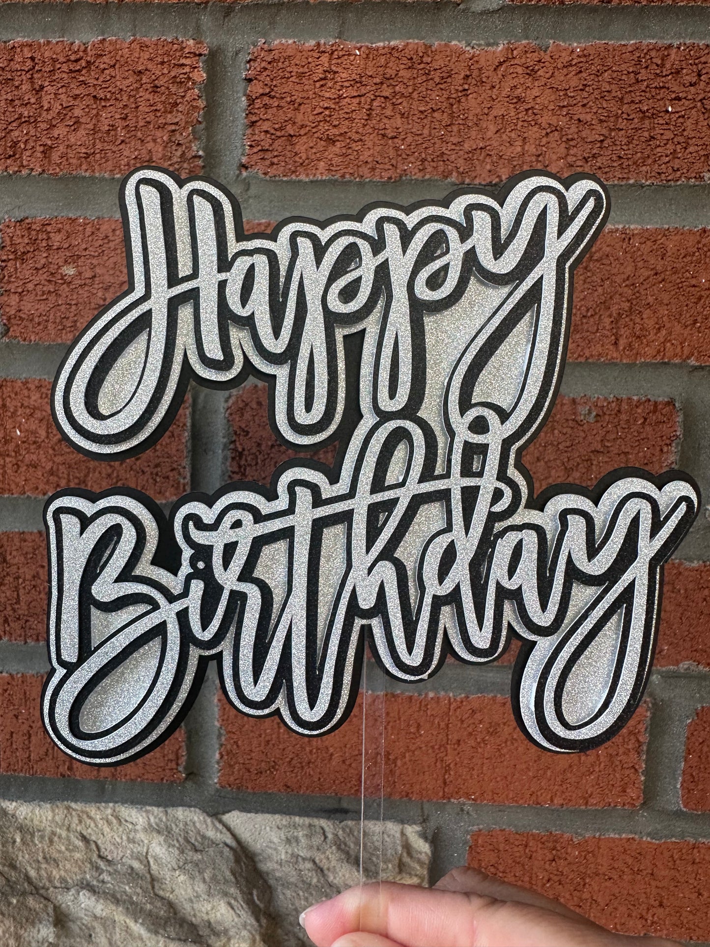 Cake Topper “Happy Birthday”