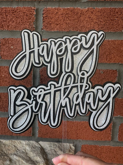 Cake Topper “Happy Birthday”
