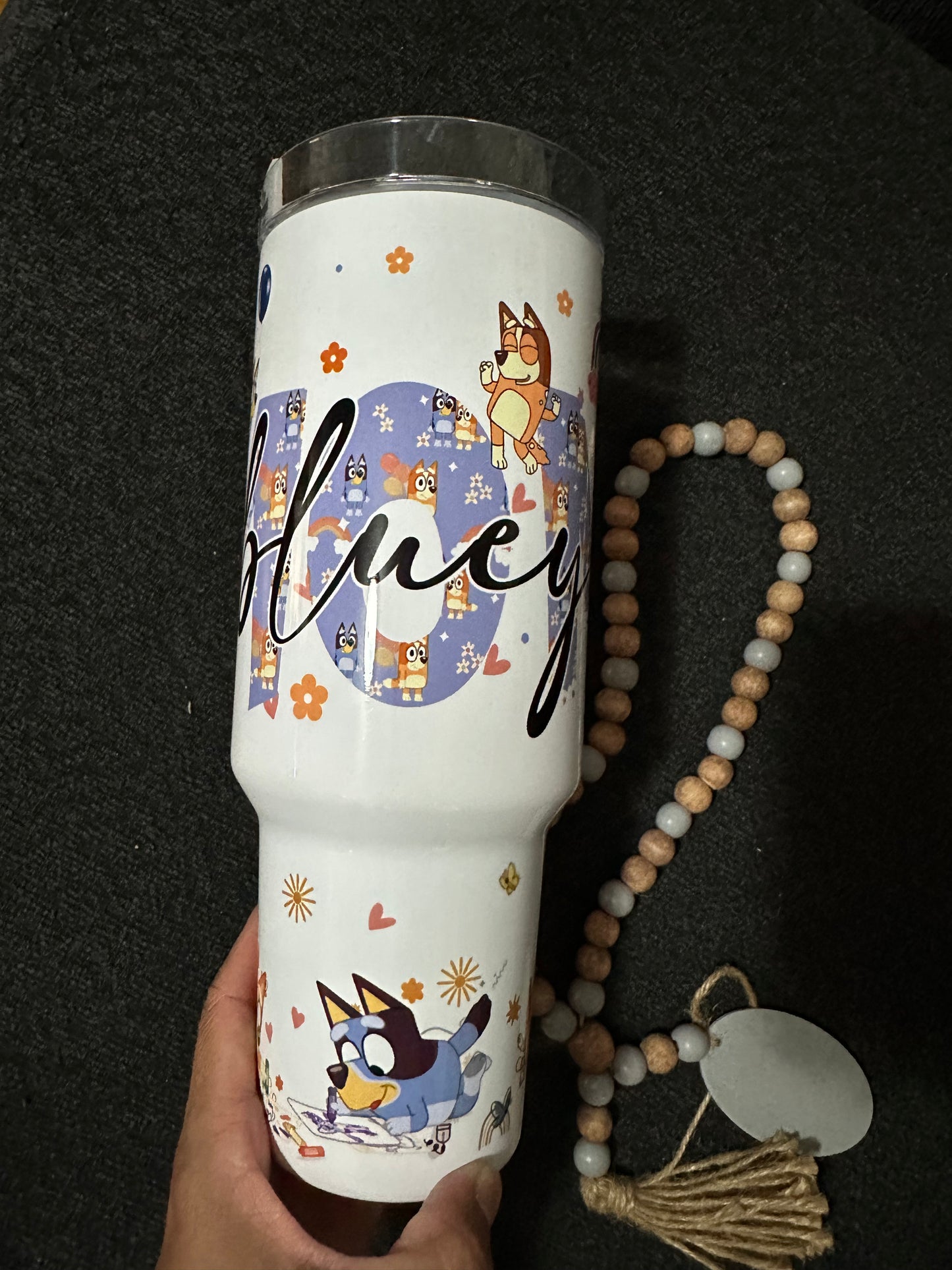 Bluey 40oz Grippy tumbler MOM