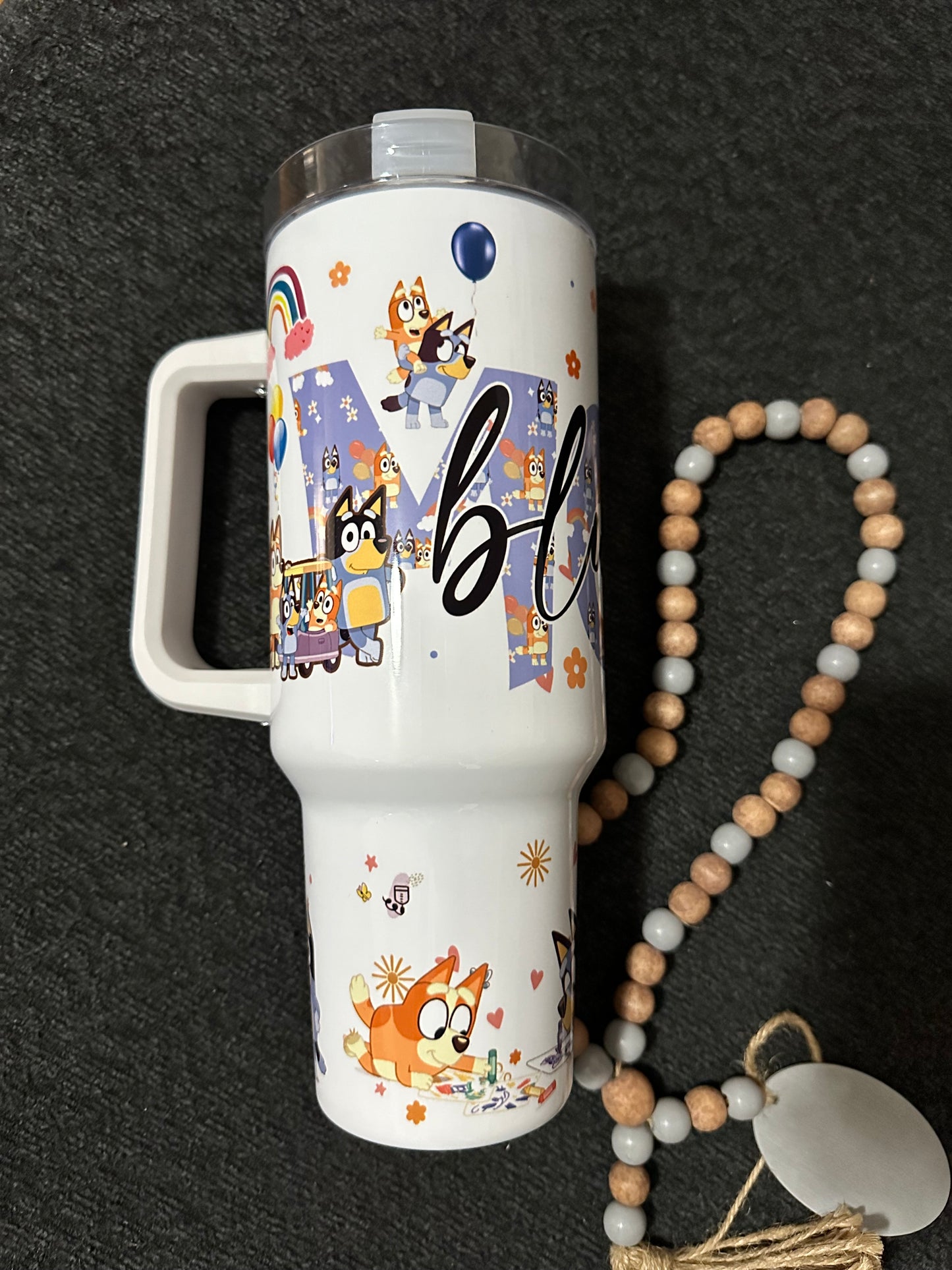 Bluey 40oz Grippy tumbler MOM