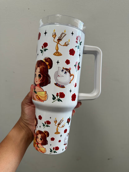Princess Belle Grippy Tumbler