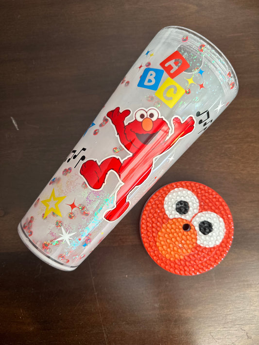 Elmo’s 24oz Glitter Tumbler