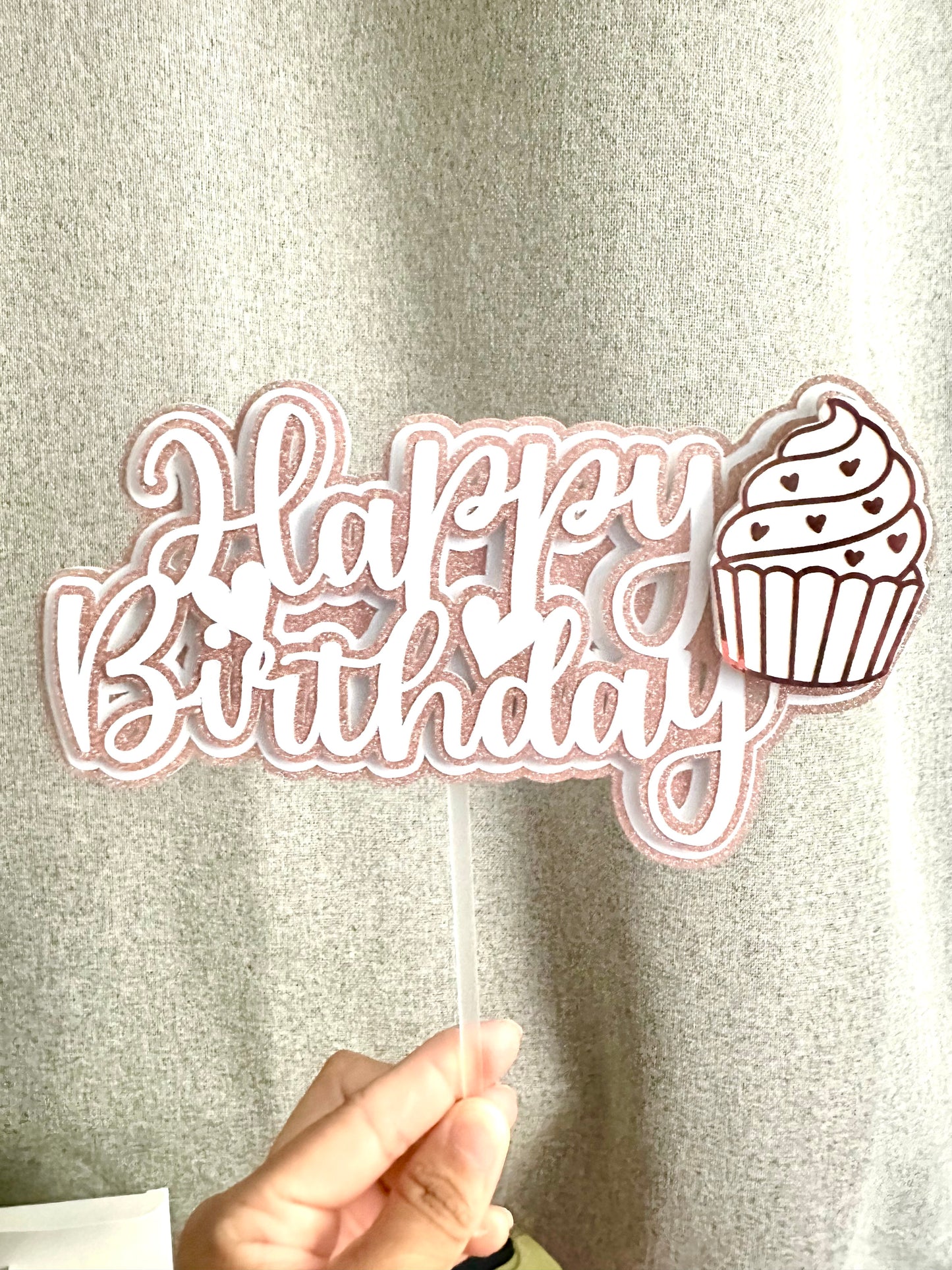 Cake Topper “Happy Birthday”
