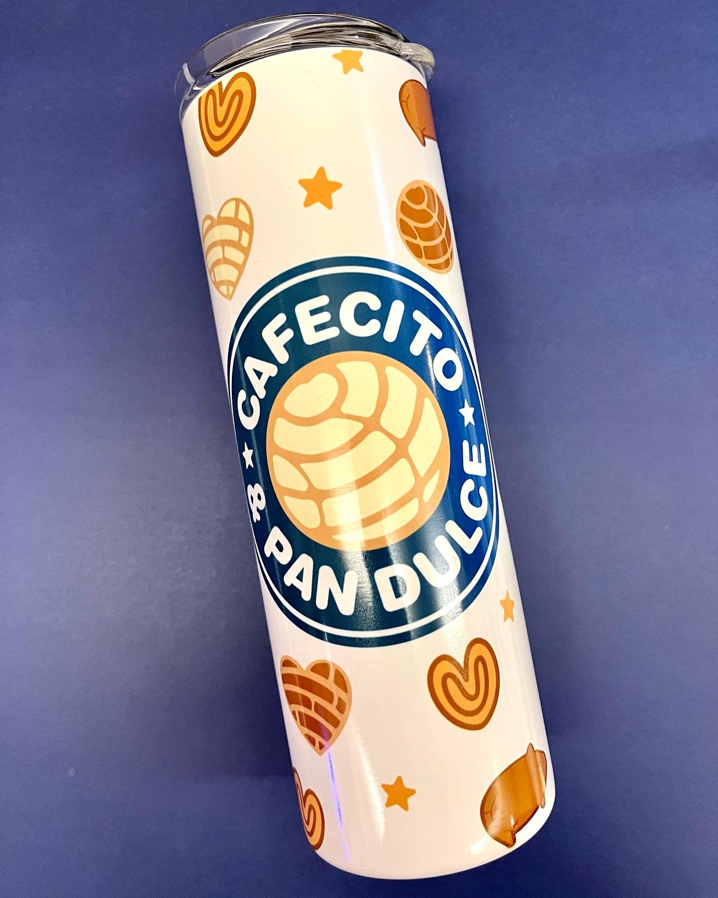 Tumbler 20 oz “Cafecito y Pan dulce”