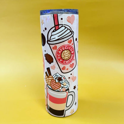 Tumbler 20 oz "Cafecito Y Chisme"