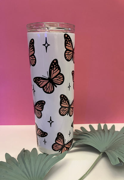 Tumbler  20 oz "Butterflies"