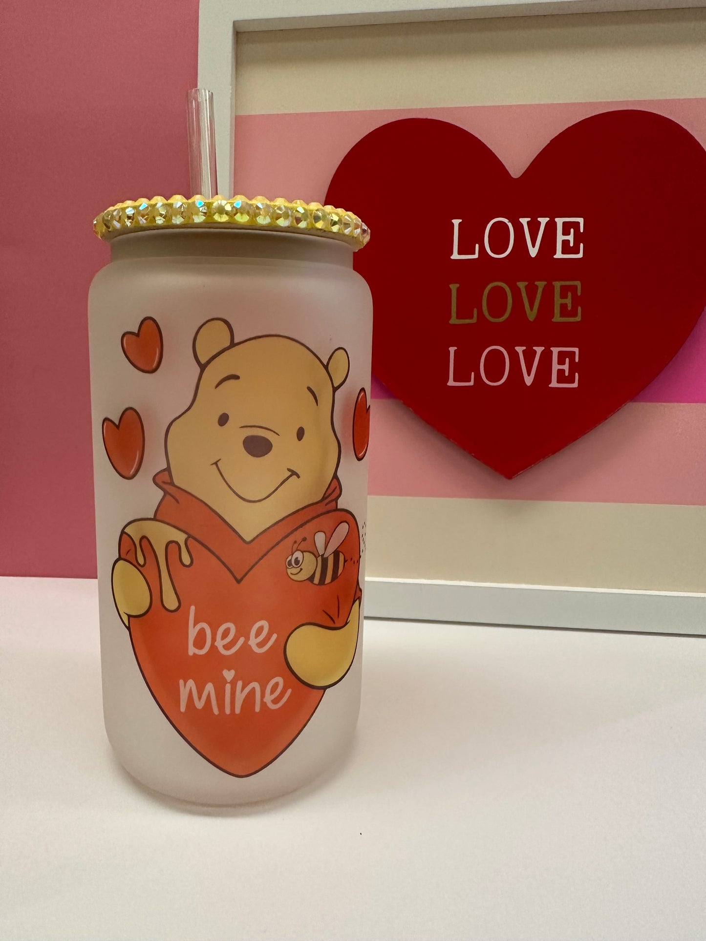 Be mine  glass cup “Winnie the Pooh”