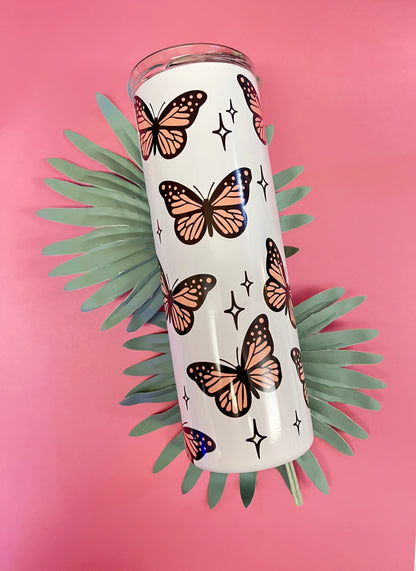 Tumbler  20 oz "Butterflies"
