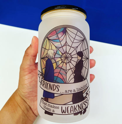 Wednesday glass cup “adams family”