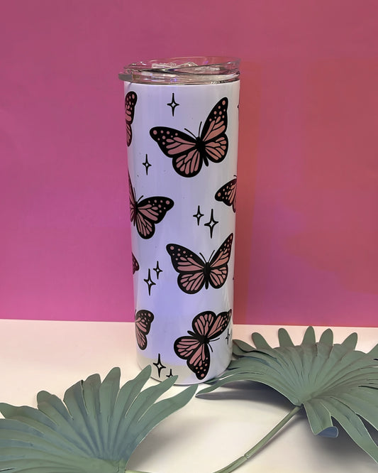 Tumbler  20 oz "Butterflies"